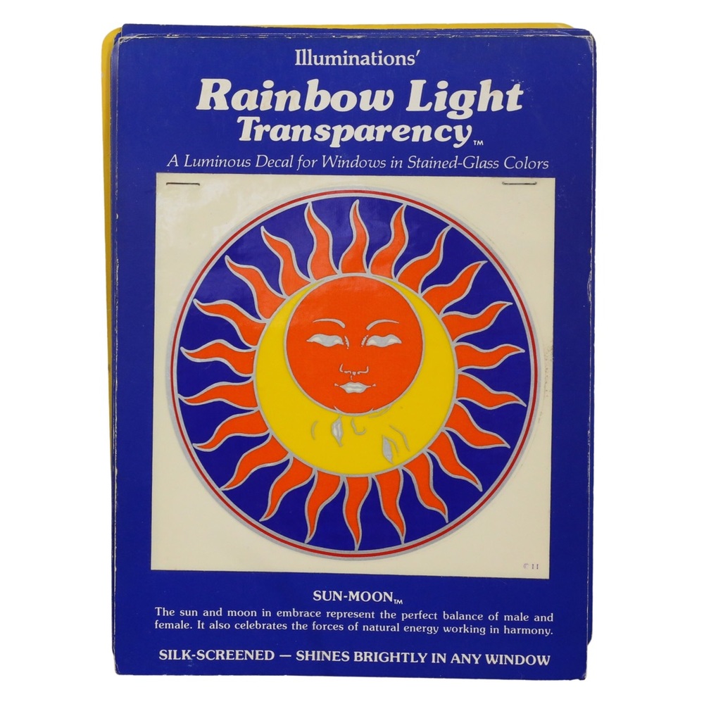 Vintage NOS Rainbow Light Transparency- Sun Moon